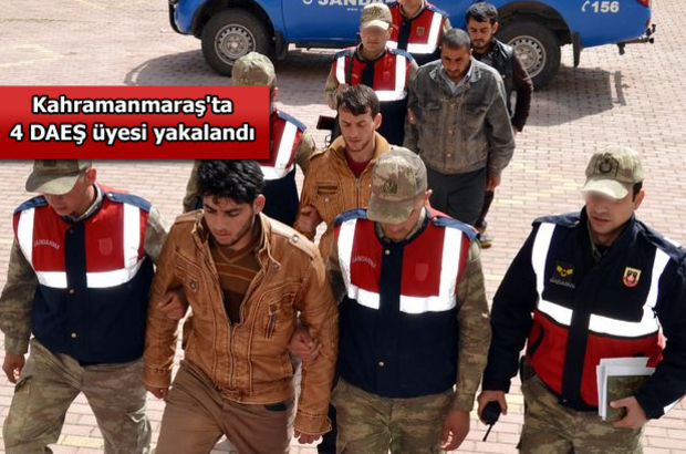 Kahramanmaraş'ta DAEŞ üyesi 4 kişi yakalandı