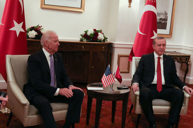 Cumhurbaşkanı Erdoğan, ABD başkan Yardımcısı Biden ile görüşüyor