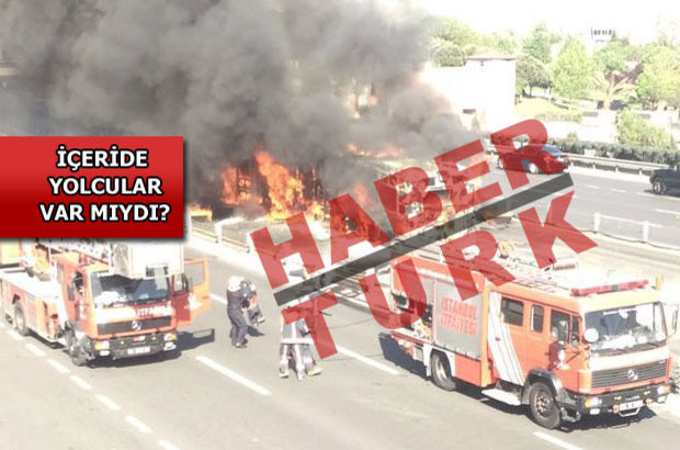 Topkapı'da metrobüs alev alev yandı! Patlamalar oldu!