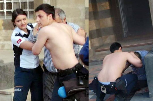 Kilis'te roket patlamasında yaralıya yardım eden polise ödül