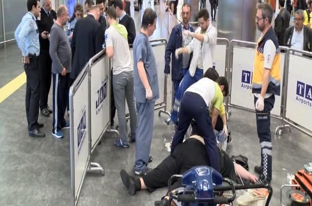 Alman yolcu Atatürk Havalimanı'nda öldü!