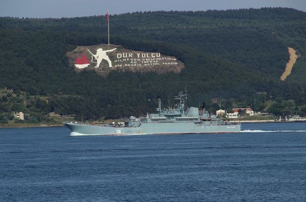 Rus savaş gemisine yakın markaj