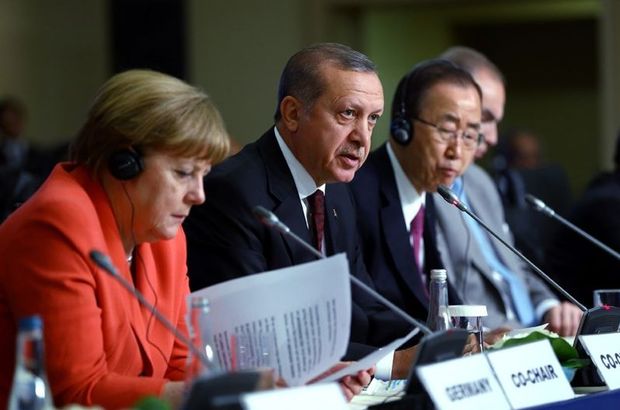Cumhurbaşkanı Erdoğan, Ban Ki-Mun, Angela Merkel ve Mark Rutte ile görüştü