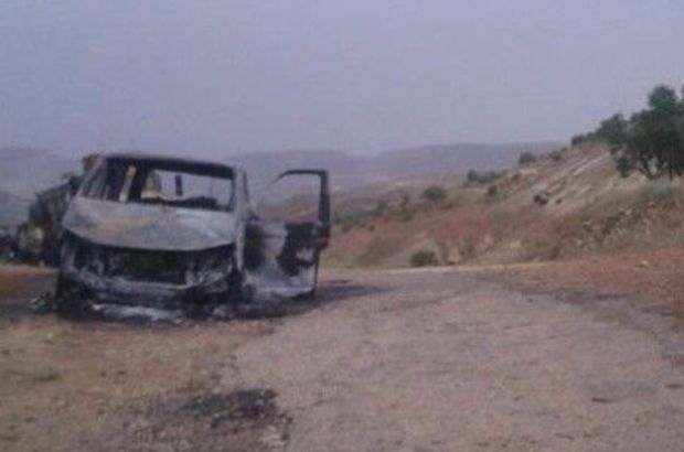 Mardin'in Yeşilli ilçesi Bahçebaşı Mahallesi Muhtarı Mehmet Acu'yu PKK'lılar aracında yaktı