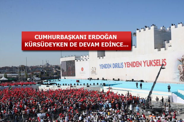 İstanbul'un Fethinin 563. Yıldönümü töreninden dikkat çeken slogan!