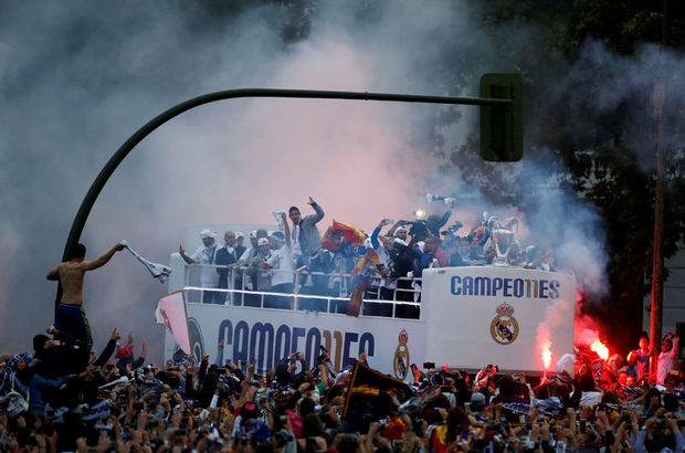 Real Madrid, Şampiyonlar Ligi şampiyonluğunu doyasıya kutladı