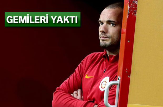 Ücret indirimine gidilmesi istenen Wesley Sneijder'den Galatasaray yönetimine rest!