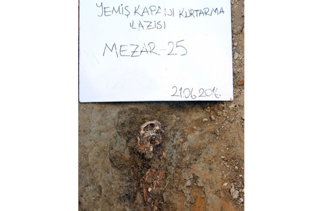 Yemişkapanı Hanı kazısında insan iskeleti parçaları bulundu