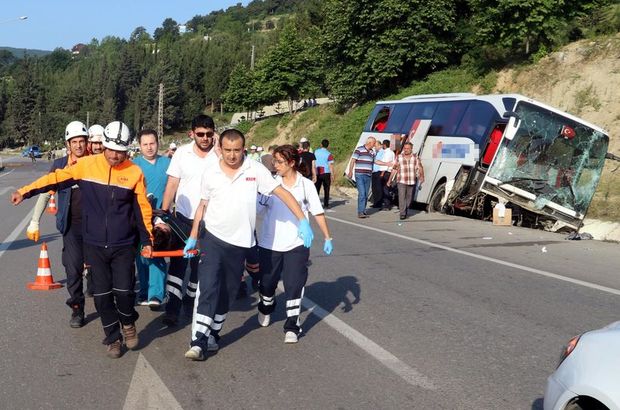 Samsun'da feci kaza: 37 yaralı