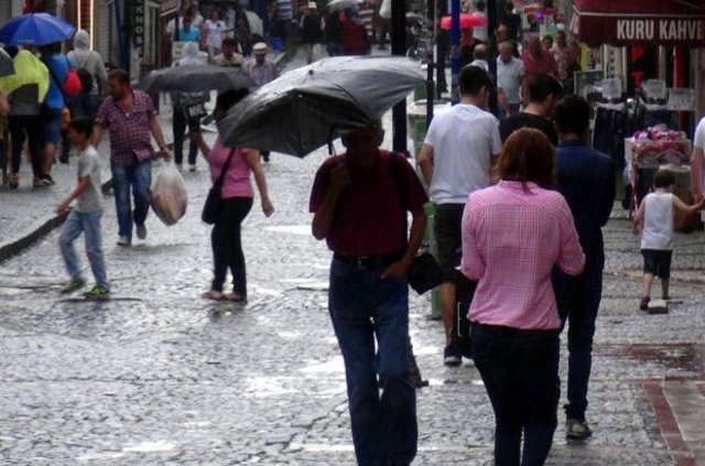 Edirne'de yağmur sürprizi
