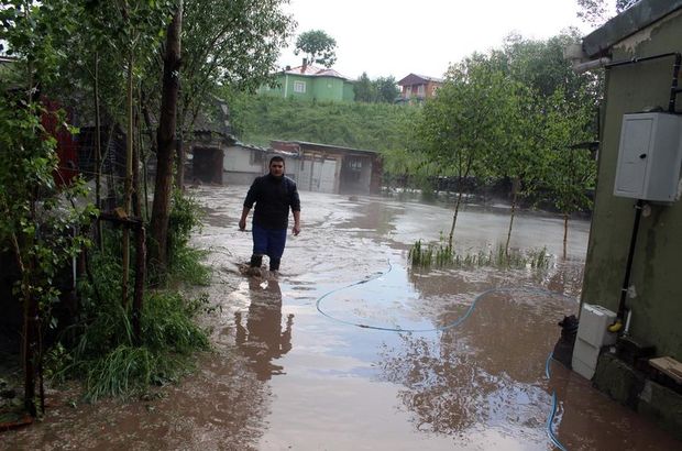 Ardahan'da etkili olan dolu yağışı sele neden oldu