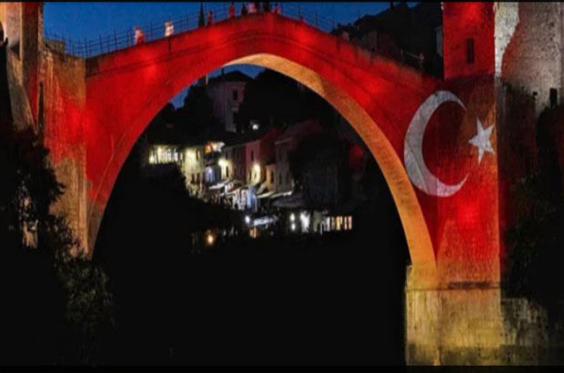 Türkiye'nin acısı Mostar'a yansıdı