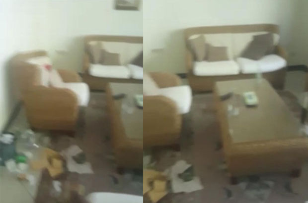 İşte Erdoğan'ın çalışma ofisi ve korumalarının kaldığı odadaki saldırının izleri
