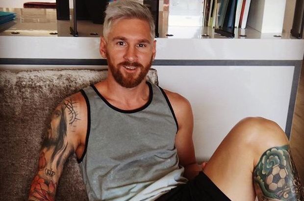 Lionel Messi, saçlarını boyattı