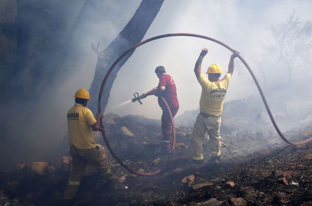 Manisa ve İzmir'de orman yangınları