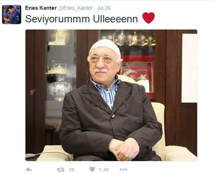 Enes Kanter'in Fethullah Gülen hakkında attığı tweetler sebebiyle Twitter hesabı askıya alındı
