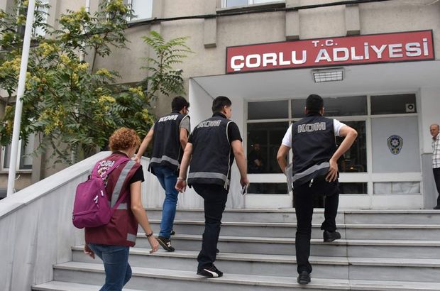 Çorlu'da FETÖ operasyonu: 47 adliye personeli gözaltına alındı