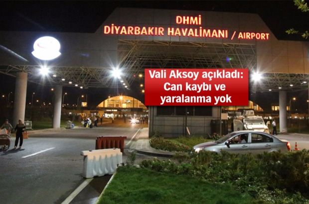 Diyarbakır'da havalimanına saldırı: Ölen ya da yaralanan yok