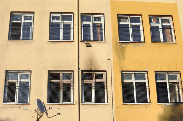 Gaziantep'te PKK'lı teröristlerden okula molotoflu saldırı