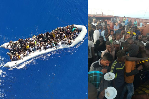 Libya açıklarında 130 göçmeni Türk gemisi kurtardı