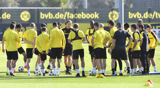 Borussia Dortmund antrenmanından bir kare