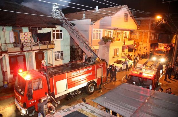 Düzce'de ev yangını: 2 yaralı