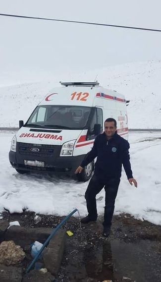 Kazada ağır yaralanan ambulans şoförü Hayrettin Akgün