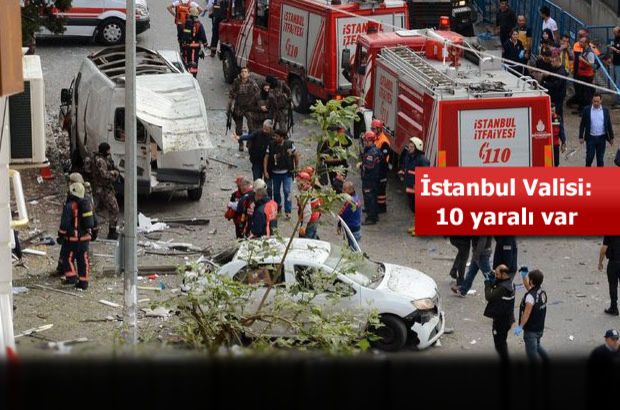 İstanbul'da karakola bombalı motosikletle saldırı!