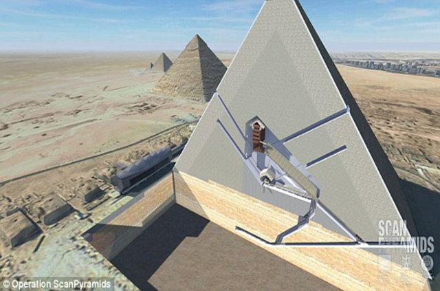 Giza Piramitleri'nde gizli odalar bulundu