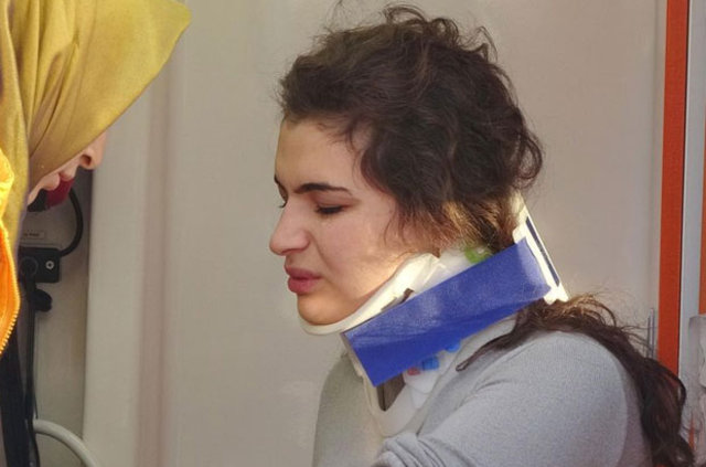 Konya'da kaza yapan hemşire gözyaşlarına hakim olamadı