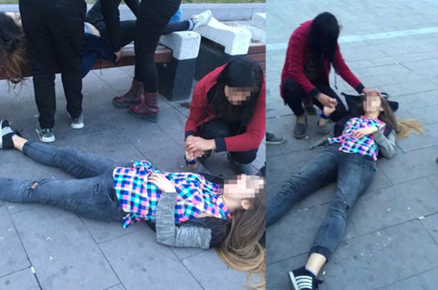 Karabük'te bonzai içen kızlar kent meydanında bayıldı