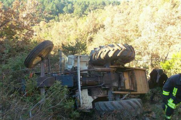 Kastamonu'da  traktör kazası meydana geldi