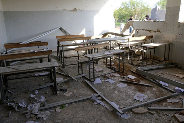 Şam'da okula vakum bombalı saldırı