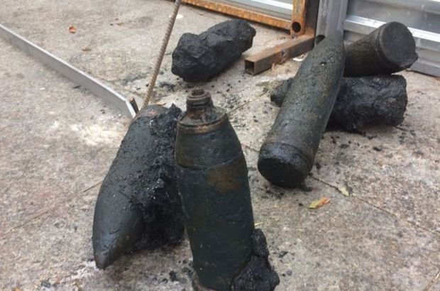 Kadıköy'deki iskele düzenlemesinde top mermileri bulundu