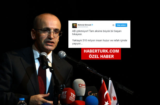 Başbakan Yardımcısı Mehmet Şimşek'ten AB tweeti!