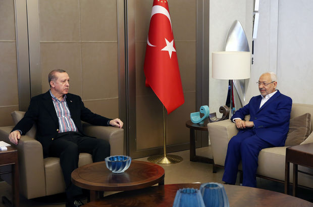 Erdoğan, Raşid Gannuşi'yi kabul etti