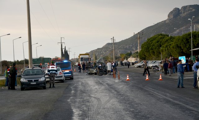 Aydın'da hastane yolunda trafik kazası meydana geldi