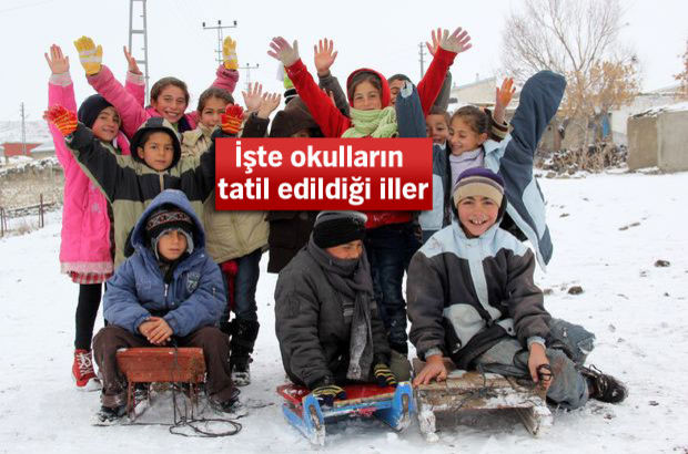 Türkiye'de eğitime kar engeli!