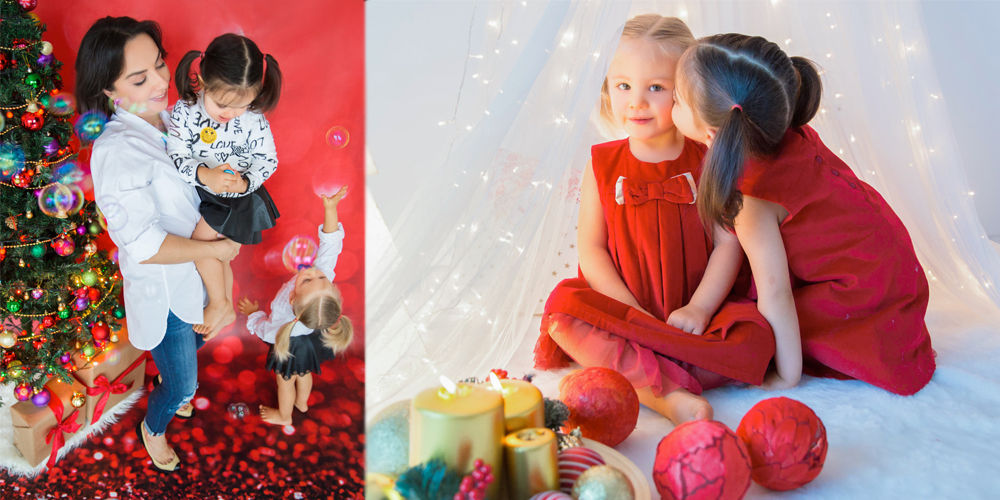 İkizlerin yılbaşı coşkusu