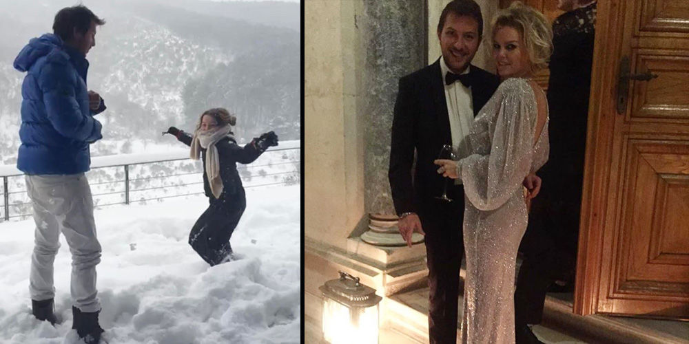 Koçibey'in iki aşkı kar keyfinde