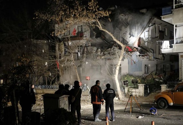 Ankara'daki patlamadan görüntüler