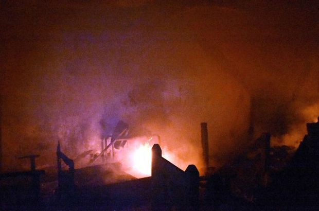 Bodrum'da lüks villada yangın