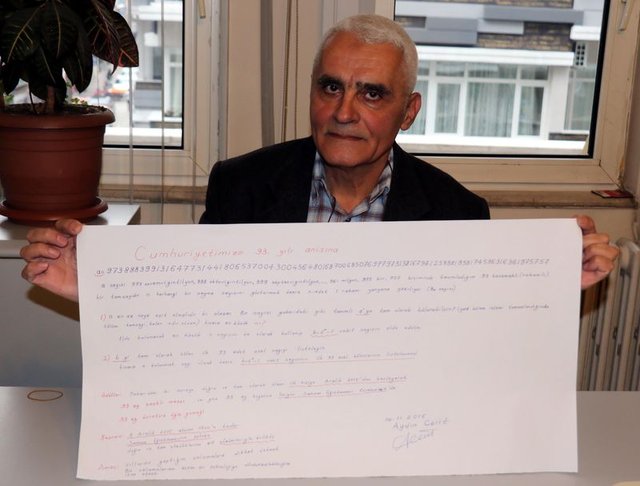 Samsun'da emekli öğretmen sorusunu çözene Cumhuriyet altını verecek