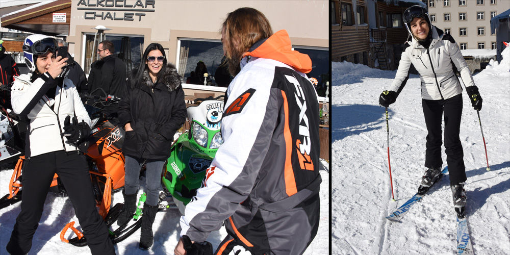 Gündüz kayak gece eğlence