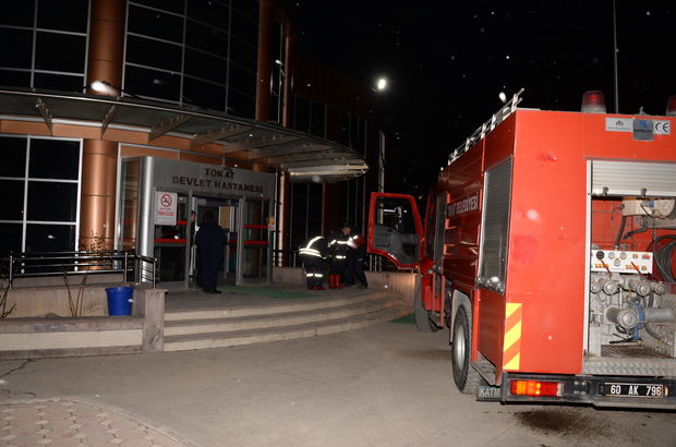 Tokat Devlet Hastanesinde yangın