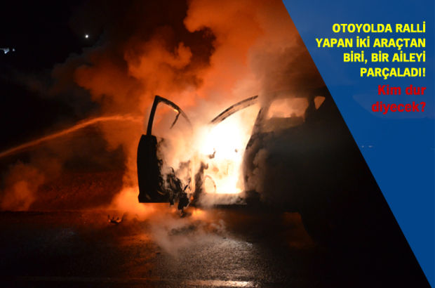 Otoyolda yarışırken öldürüp kaçtılar