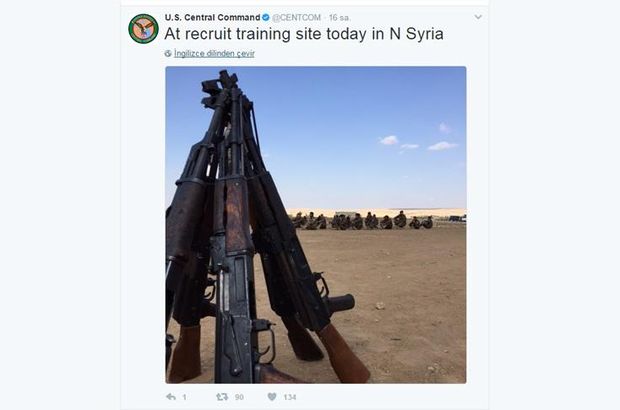 ABD, Suriye’deki silah yardımlarının fotoğraflarını paylaştı