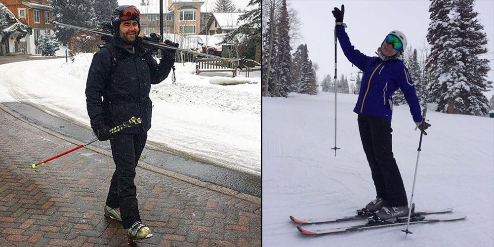 Kayağa doyamadılar