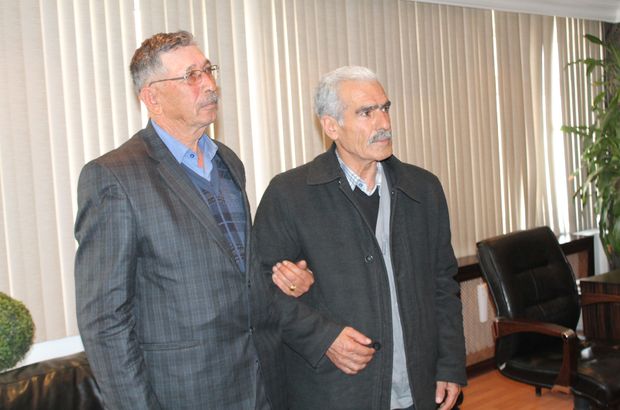 Şehit Fethi Sekin'in babası şehit Ömer Halisdemir'in babasını ziyaret etti