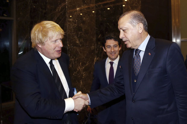 Cumhurbaşkanı Erdoğan, İngiliz Bakan Johnson'u kabul etti